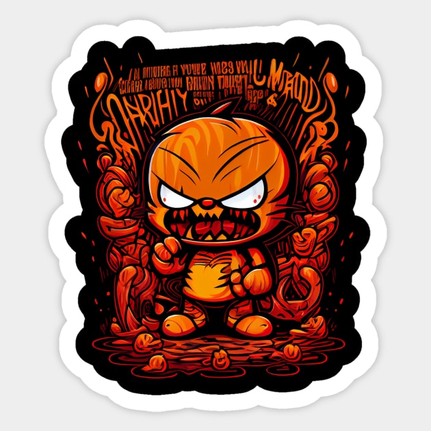 Garfield Yaw Sticker by gblackid